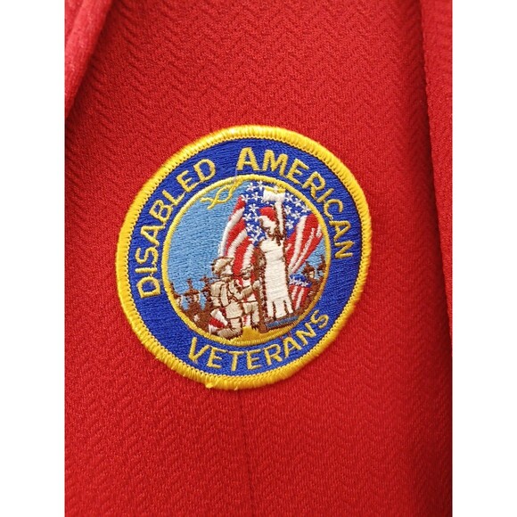 Vtg McGregor Mens Red Blazer Sz 40S Disabled American Veterans Sport Coat - Picture 3 of 7